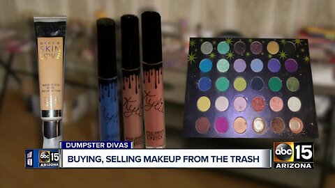 Women are dumpster diving to find, sell cheap designer cosmetics online