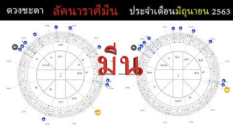 ดวงชะตาลัคนาราศีมีน ประจำเดือนมิถุนายน 2563