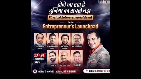 🚀India का सबसे बड़ा Entrepreneurship Event🤔🤔||By Dr.vivek Bindra ||