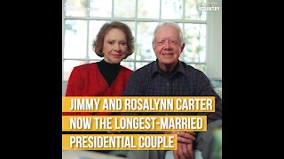 Jimmy and Rosalynn Carter Longest Married Presidential Couple