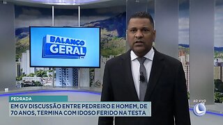 Pedrada: Em GV Discussão entre Pedreiro e Homem, de 70 Anos, Termina com Idoso Ferido na Testa.