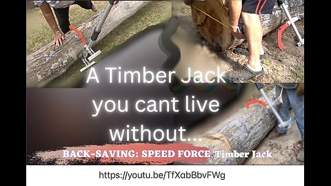 SPEED FORCE 47 Inch Timber Jack Woodchuck Tool Dual Pro Log Lifter/Cant Hook/leavey how to & review