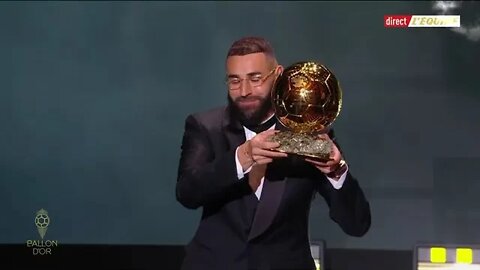 Karim Benzema Wins 2022 Ballon d'Or #shorts #ballondor