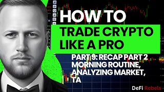 Crypto Trading Technical Analysis | Learn TA Part 9: Recap part 2, Morning Routine, Analyzing Market