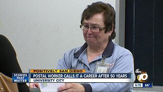 Postal worker calls it a career after 50 years