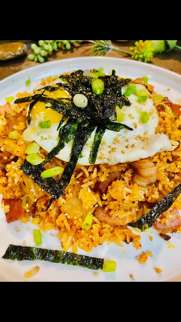 Kimchi Fried Rice 韩国辣白菜炒饭