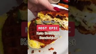 Epic Keto Breakfast Sandwich #shorts