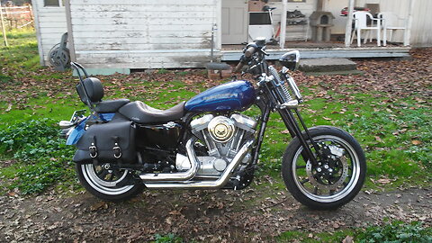 Sportster Superlow Springer after handlebar and riser Update