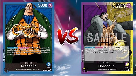 One Piece TCG Sir Crocodile VS Purple Yellow Crocodile!!