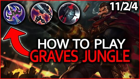 How To Play Graves Jungle! Carrying Diamond 1 MMR