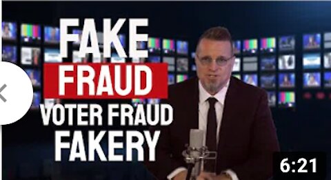 Fake Fraud Voter Fraud Fakery
