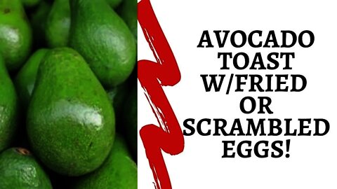 Avocado Toast With Fried or Scrambled Egg Whites #avocadotoast #eggwhite