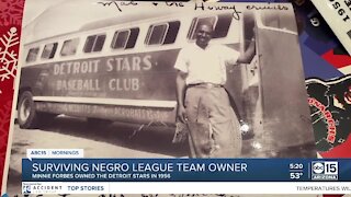 Surviving Negro League baseball team owner recalls history