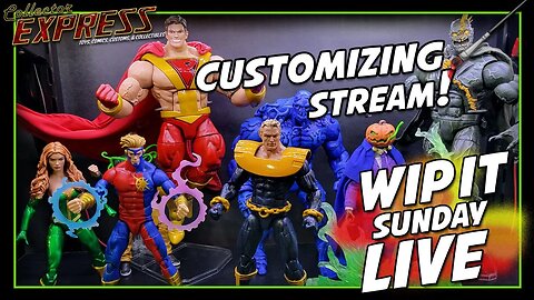 Customizing Action Figures - WIP IT Sunday Live - Episode #65 - Painting, Sculpting, and More!