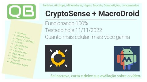 Macrodroid Crypto Sense Bot