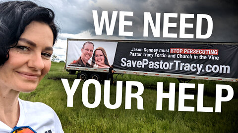 SAVE PASTOR TRACY: Pastor Tracy Fortin, Church in the Vine get billboard on Alberta's busiest hwy