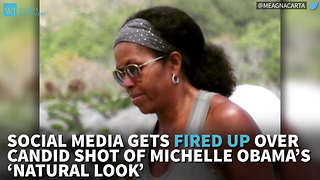 Social Media Gets Fired Up Over Candid Shot Of Michelle Obama’s ‘Natural Look’