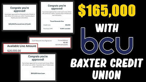 Over $165k In BCU Approvals! HIDDEN GEM No more! Baxter Credit Union