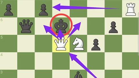 Queen, Rook, Knight and Bishop attack on Opponent King#chess.