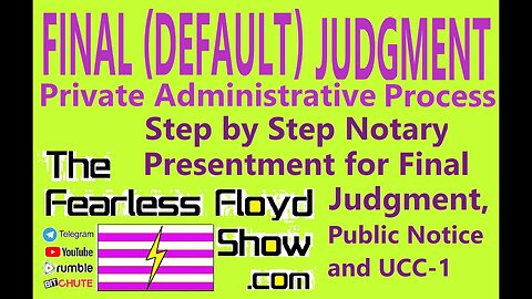 FINAL (DEFAULT) JUDGMENT - Final Nail: Private Administrative Process