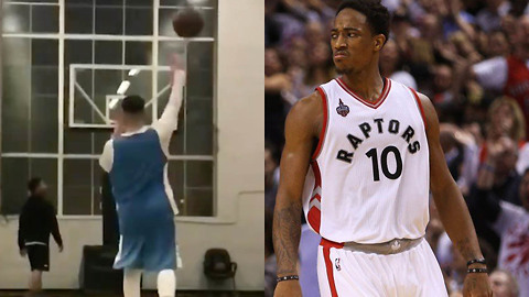 Drake Challenges DeMar DeRozan to One and Done Trick Shot Challenge
