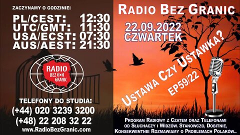 22.09.2022 - 11:30 - "Ustawa Czy Ustawka?" - EP59/22