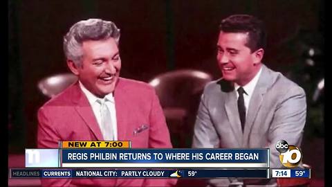 Regis Philbin visits his old home at 10News