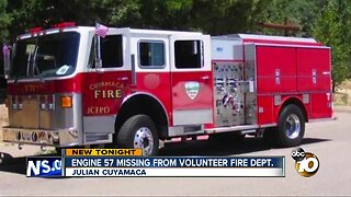 Missing fire vehicle: Where is Julian-Cuyamaca Fire Engine 57?