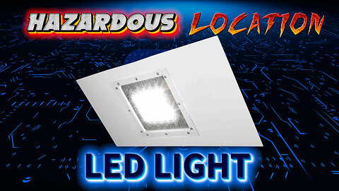 Explosion Proof Lay-In Troffer LED Light - Low Profile 2x4 Class 1/2 Div 1/2 Paint Spray Booth