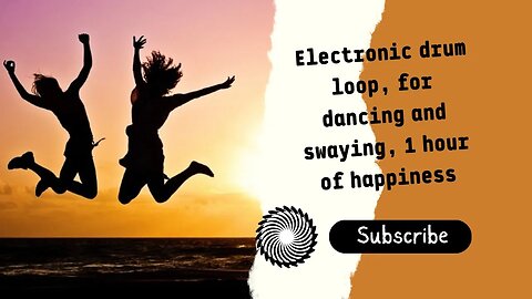 For Dancing And Swaying | Electronic Drum Loop | 3 Hours Of Happy White Noise.