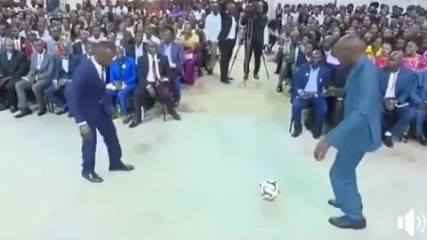 African Pastor Performing Football Miracle