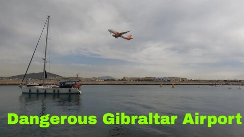 easyJet Bristol Landing Gibraltar Airport then Departure, G-UZHW