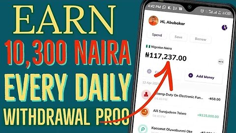 Earn 10,300 naira every day (with withdrawal proof ) make money online 2023