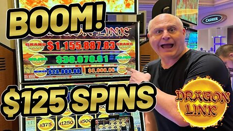 DESTROYING DRAGON LINK SLOTS AT $125/SPIN IN LAS VEGAS!