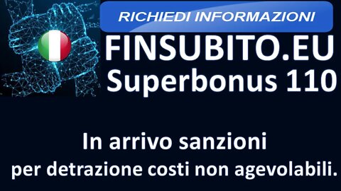 Pensanti sanzioni superbonus 110 per i titolari di appartamenti. #adessonews #adessonewsitalia