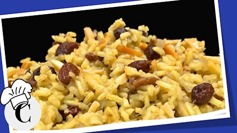 Raisin and Almond Rice Pilaf! An Easy, Healthy Recipe!