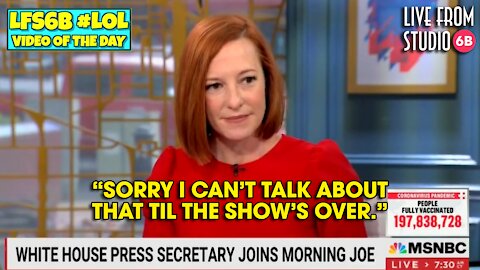 Jen Psaki Joins Morning Joe to Talk Jobs Numbers...She Can't Talk About? (LOL of the Day)