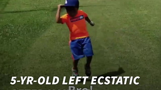 5-Yr-Old Left Ecstatic After Nailing Incredible Tee Shot