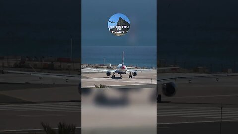 British Airways at Gibraltar (taxi at 3x speed)