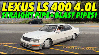 1996 Lexus LS 400 4.0L V8 w/ STRAIGHT PIPES & BLAST PIPES!