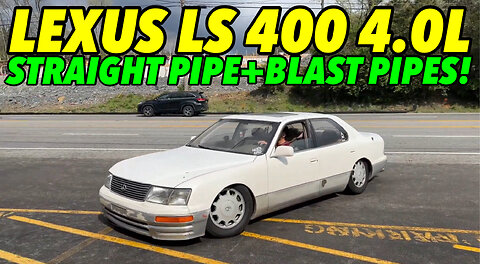 1996 Lexus LS 400 4.0L V8 w/ STRAIGHT PIPES & BLAST PIPES!