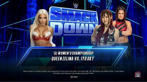 Smackdown Zelina Vega vs Iyo Sky for the WWE Women's Championship