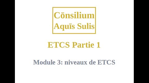 ETCS Partie 1 Module 3 (Français)