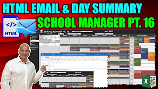 How To Embed Pictures In Emails & Create A Single Click Day Summary In Excel [School Manager Pt. 16]