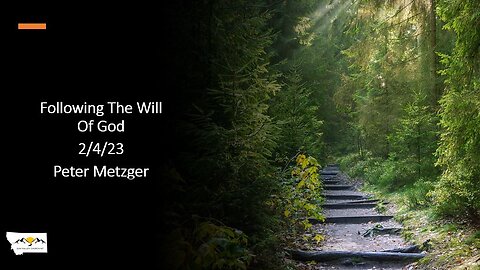 Peter Metzger - Following The Will Of God