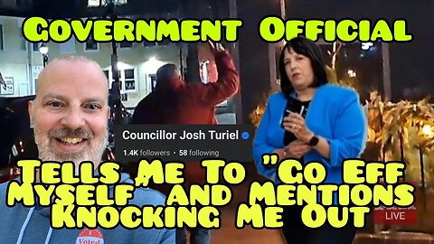 GOVERNMENT OFFICIAL "GO F YOURSELF" KNOCK HIM OUT | Josh Turiel