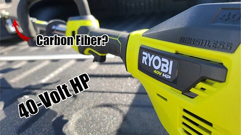 Ryobi 40V HP Brushless Carbon Fiber Shaft Attachment Capable String Trimmer Review RY40290