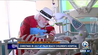 Christmas in July at Palm Beach Children's Hospital