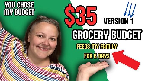 $35 Grocery Budget Feeds My Family For 6 Days || YOU Chose The Budget Series ~ Garden Version