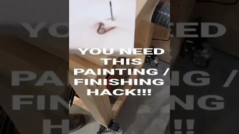 You Need This Painting / Finishing HACK!! 🖌👍 #woodworking #painting #hack #shorts